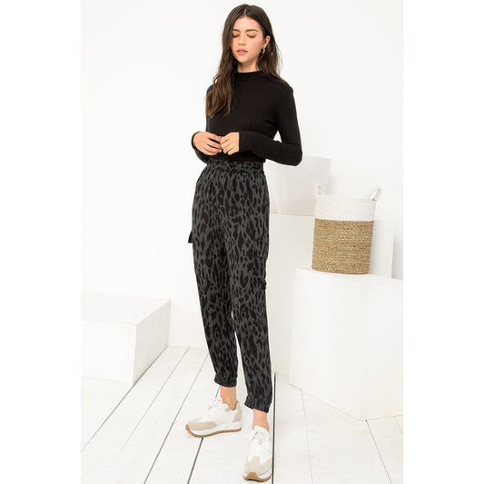 Let's Go Leopard Print Joggers