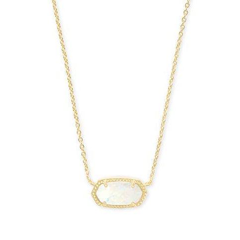Kendra Scott Elisa White kyocera opal necklace