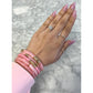 Pink Sandra Tube Bracelet Set