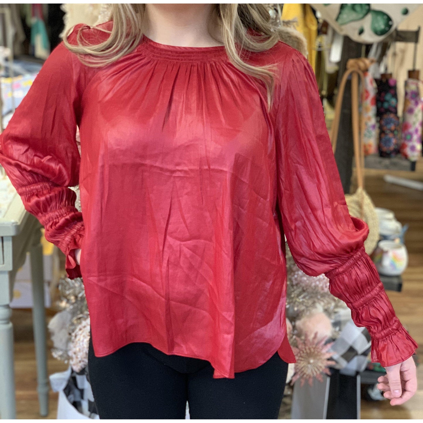 Red Night Out Blouse