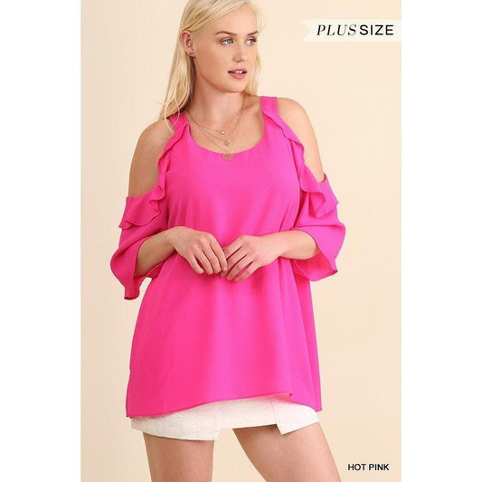 Curvy Fearless Pink Blouse