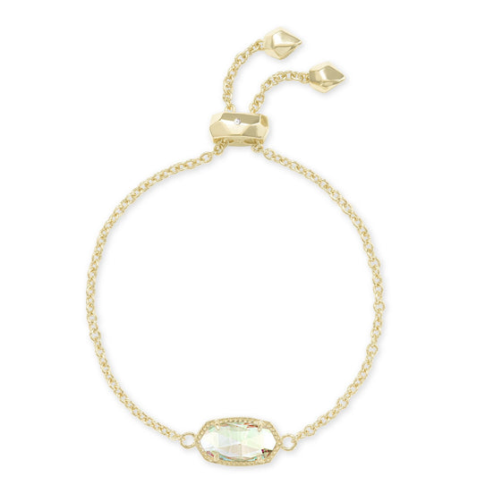 Elaina Chain Bracelet in Gold Dichroic Glass