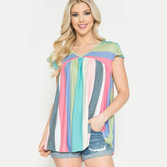 Spring Stripe Top
