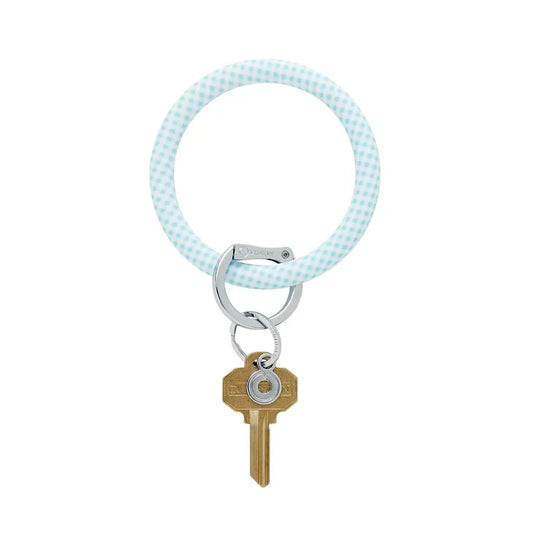 Gingham Sweet Carolina Silicone Key Ring
