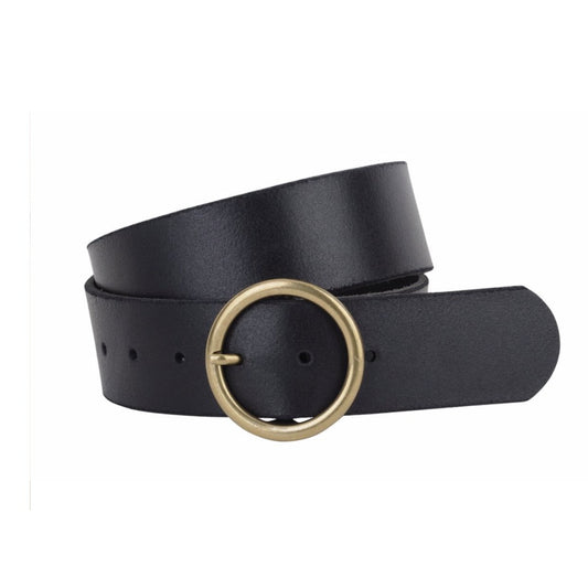 Wide Circle Buckle Belt