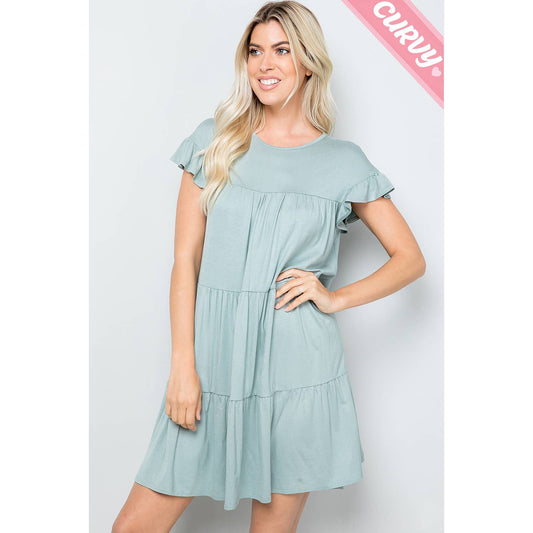 Curvy Sweet Dreams Tiered Dress