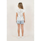 Kid's Ash Back of Lace Tee