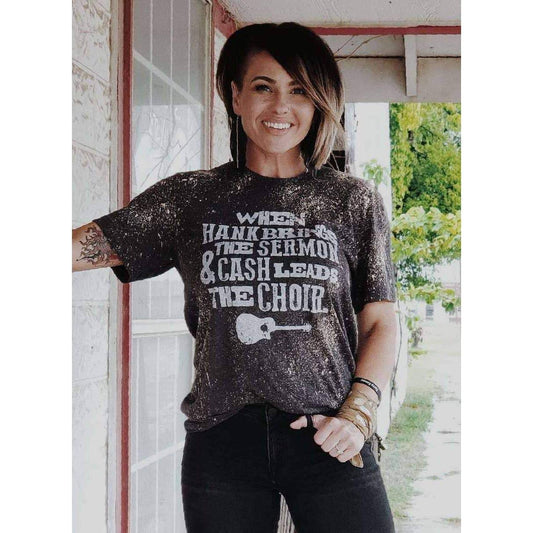 Hank & Cash Acid Wash Tee