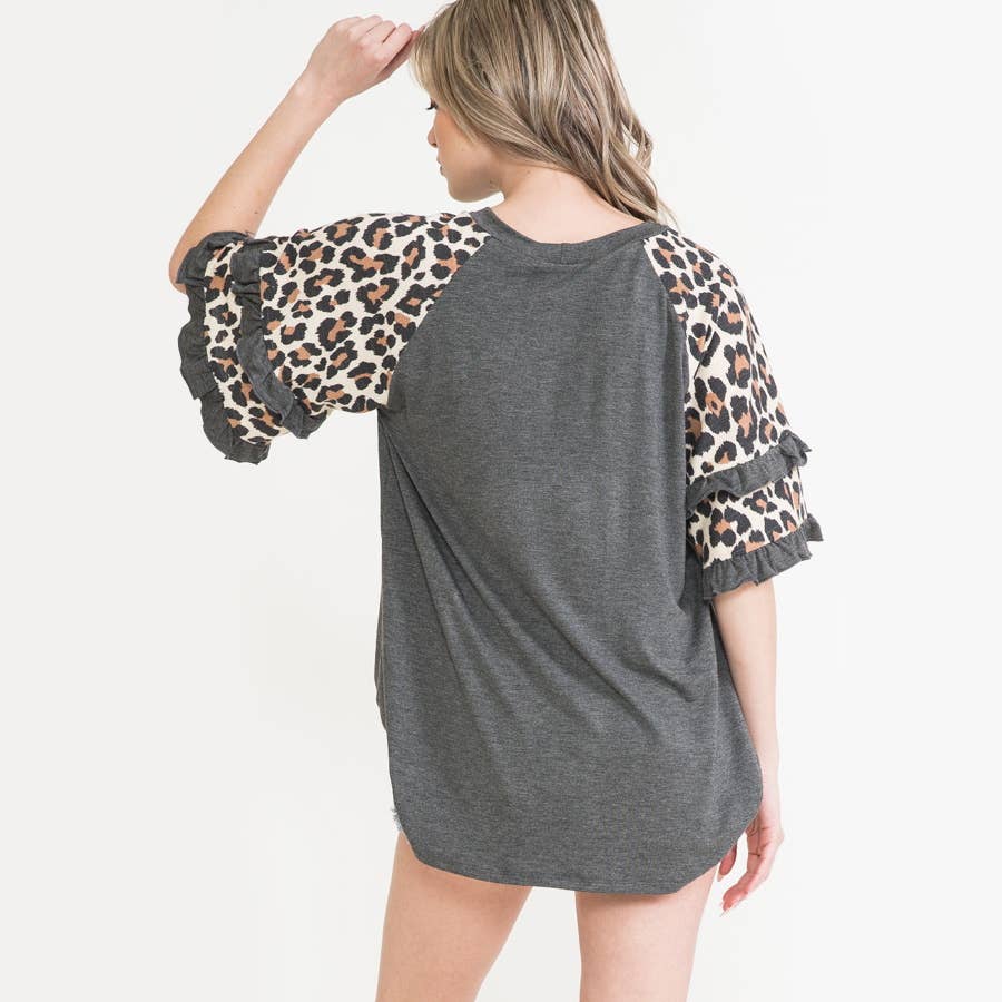 Living Wild Charcoal Top