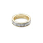 Jack Gold Band Ring In White Crystal