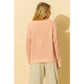 Pale Pink Chenille Sweater