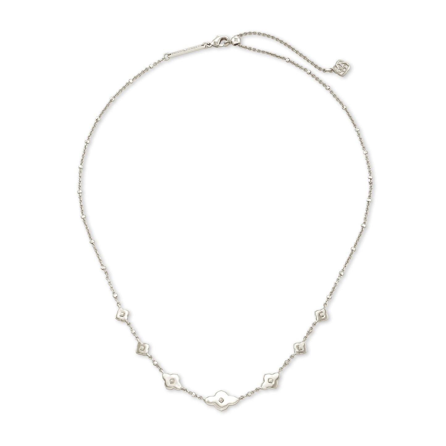 Fall 1 Abbie Strand Necklace In Rhodium Metal