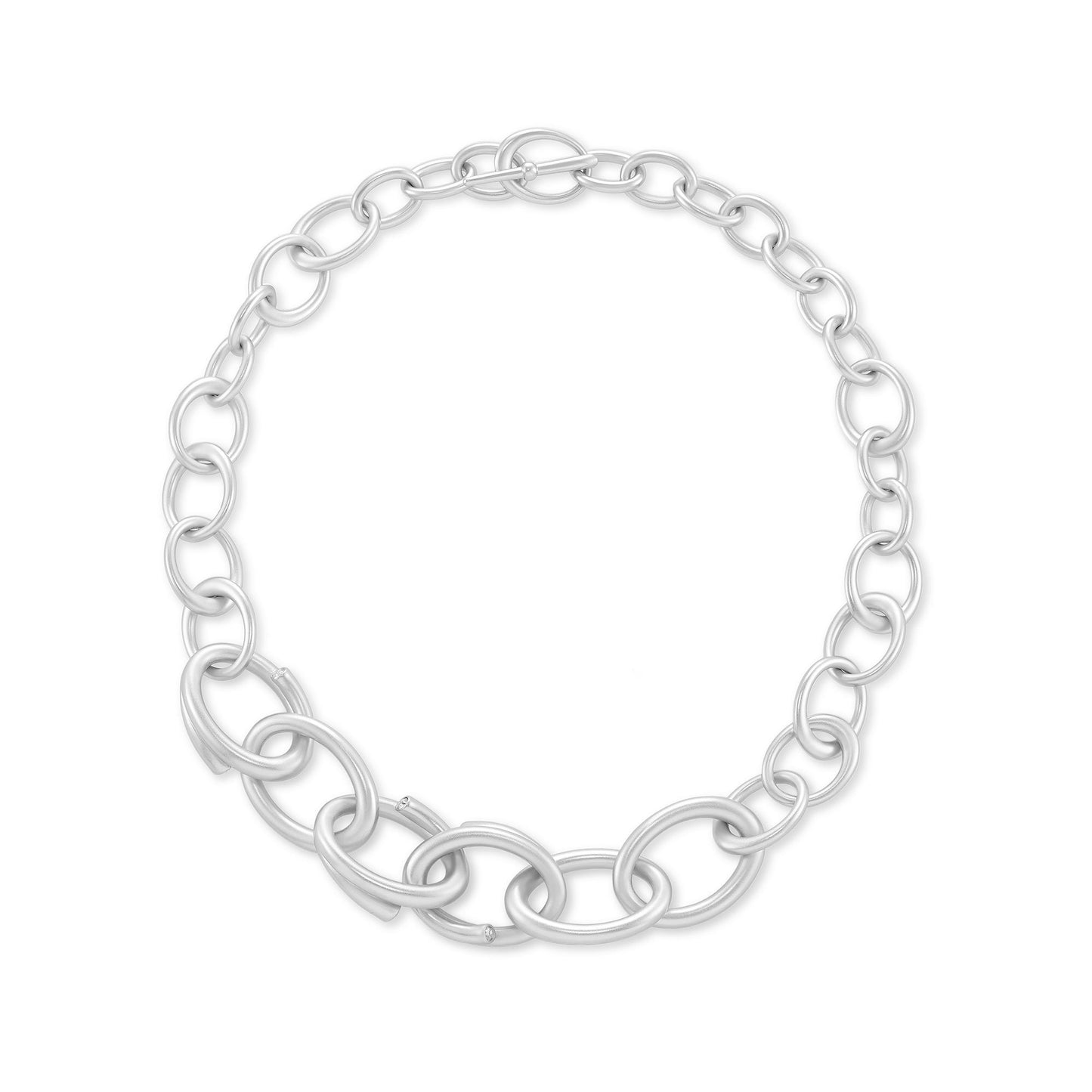 Walker Link Necklace Silver