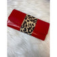 Bria Leather Wallet Cherry Red