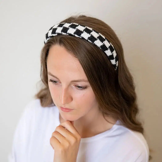 Checkered Padded Headband