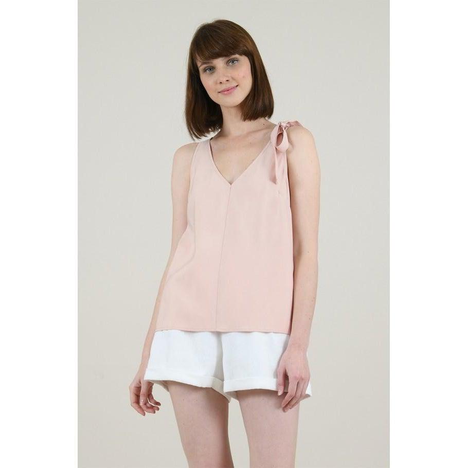 Light Pink Bow Detail Top