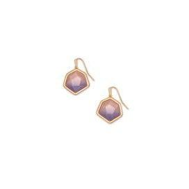 Vanessa Small Drop Earring Rose Gold Peach Ombre