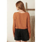 Jersey Knit Rust Top