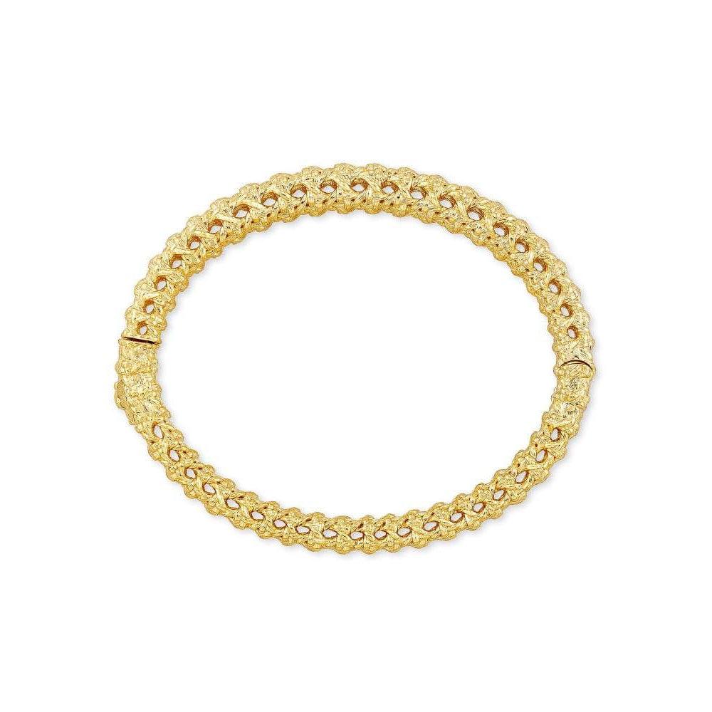 Natalie Hinge Bangle Bracelet In Gold
