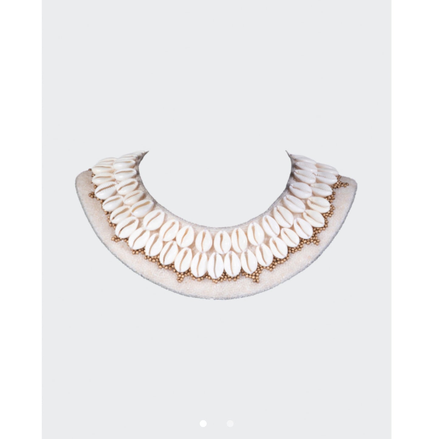 Seashell Beaded Collar Necklace