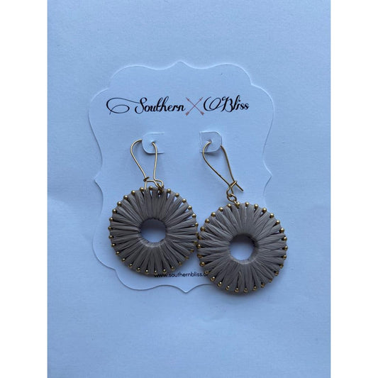 Woven Circle Earrings