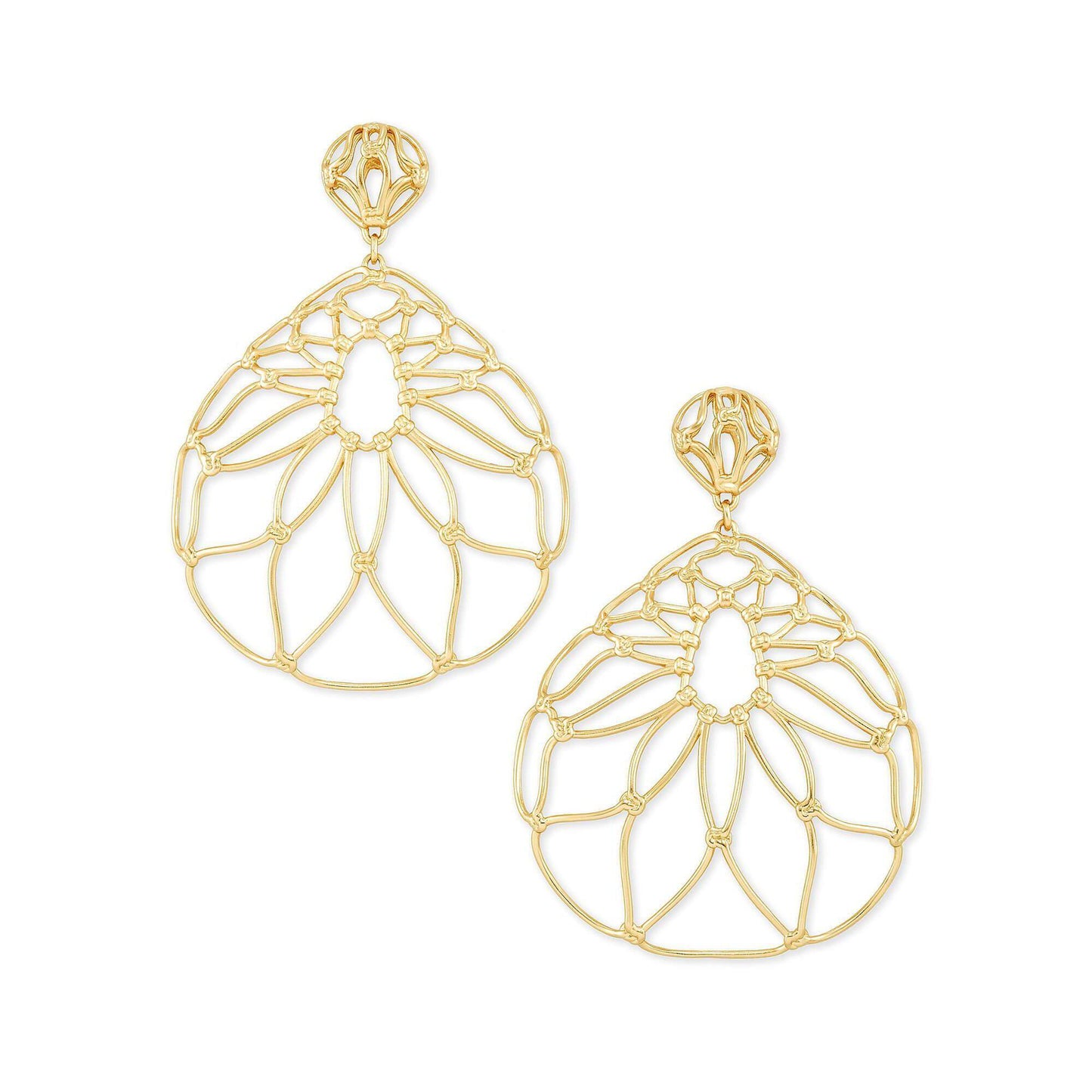 Hallie statement earring in Gold metal