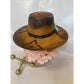 Upcycled Louis Vuitton Hat Warm Brown Flat Top