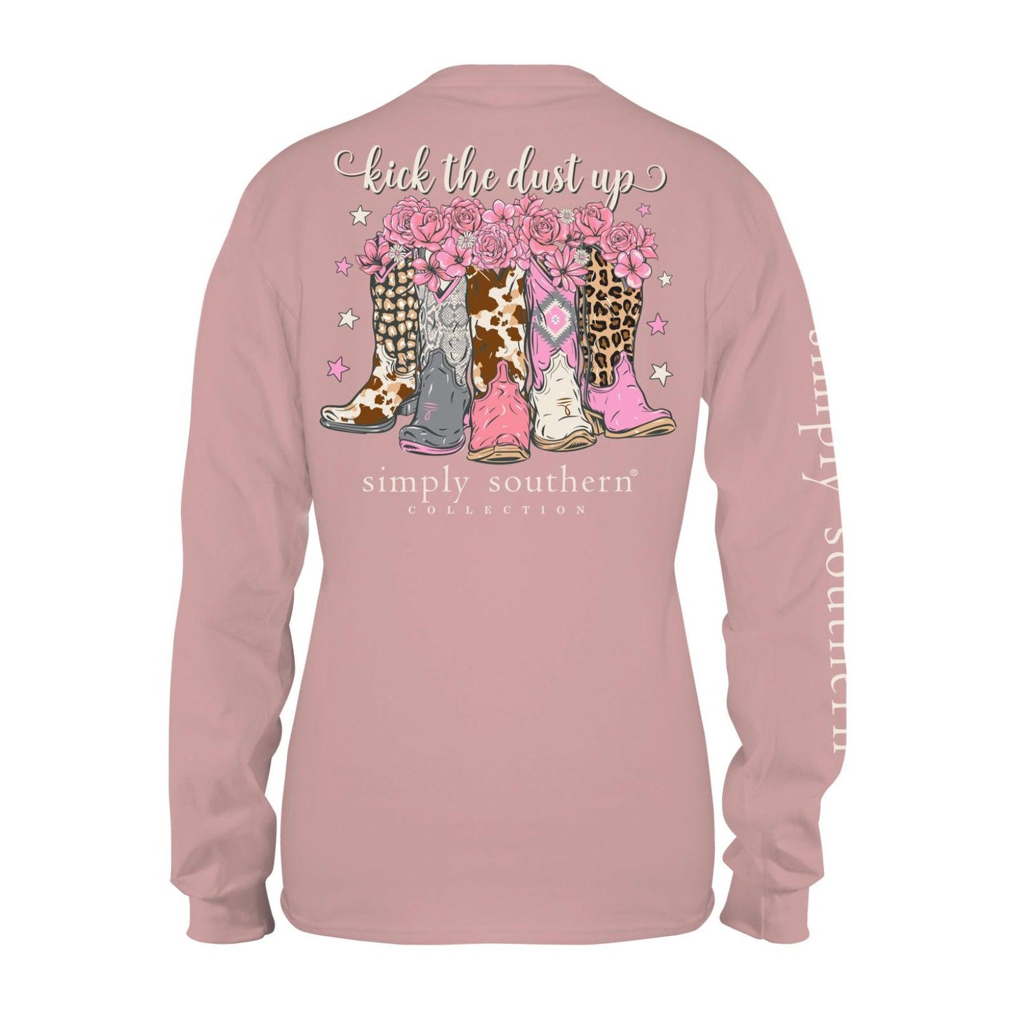 Simply Southern Cow Girl Boots Long Sleeve