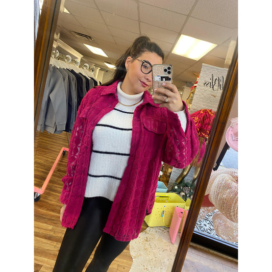 Spicy Pink Shacket