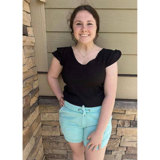 Poncho Short in Beach Mint