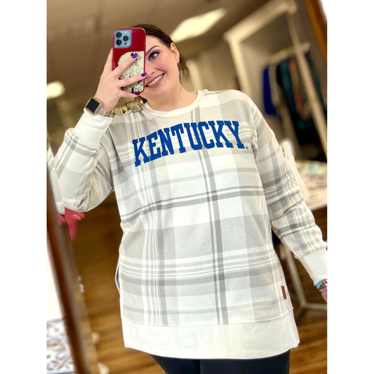 Plaid Long Sleeve Kentucky Fleece