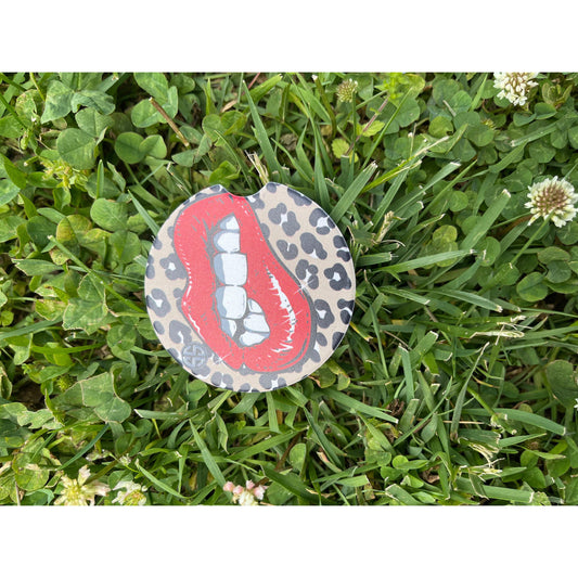 SS Lips Car Coaster