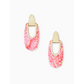 Kailyn Drop Earring in Gold Iridescent Coral Illusion