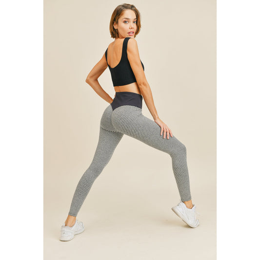 Grey Pattern Leggings