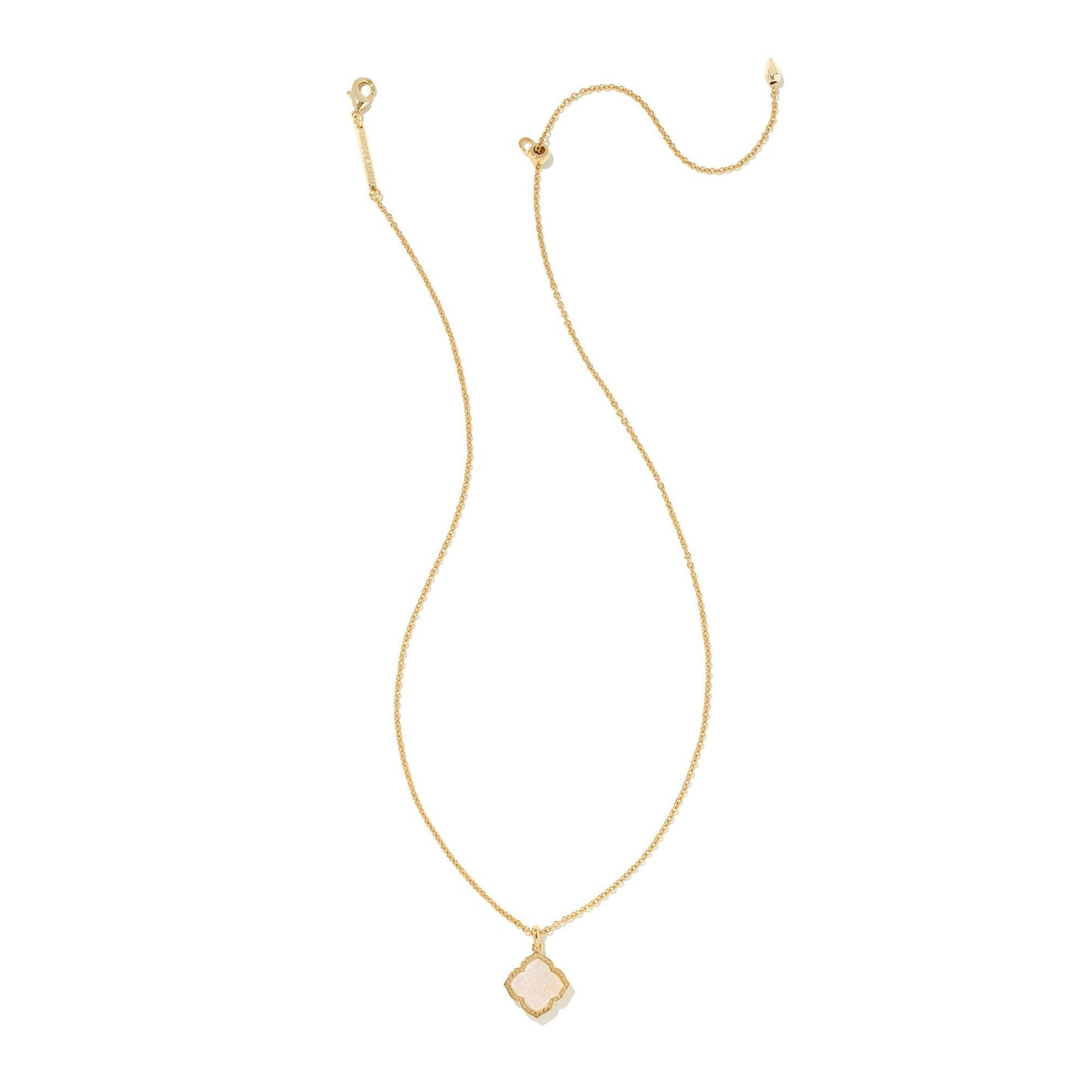 Mallory Necklace in Gold Iridescent Drusy