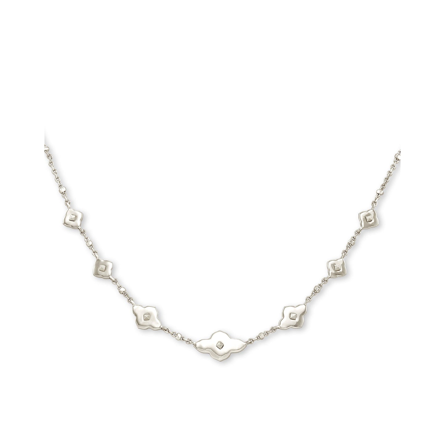 Fall 1 Abbie Strand Necklace In Rhodium Metal