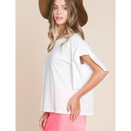 Oversized Tee in Off White