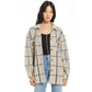 Plaid Tucker Jacket In Off White