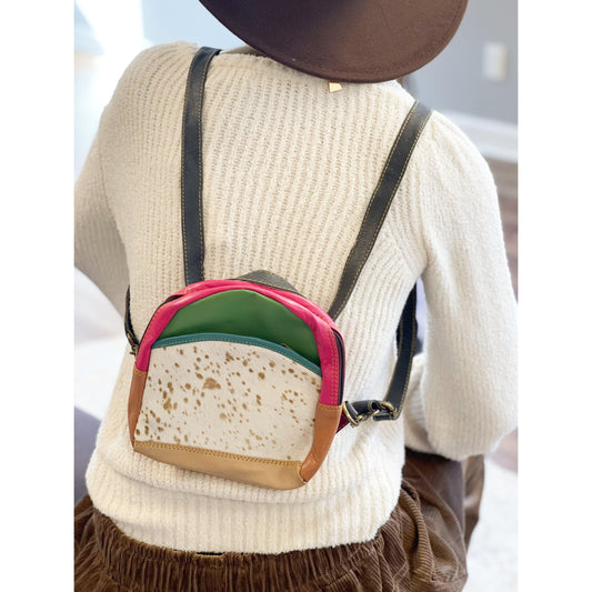 Poppy Leather Mini Backpack/Crossbody 6