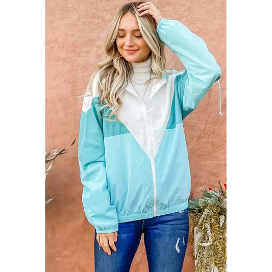 Color Block Wind Breaker