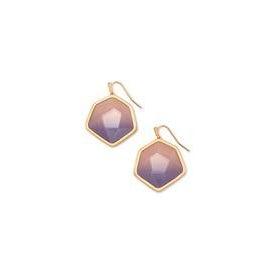 Vanessa Drop Earring Rose Gold Peach Ombre