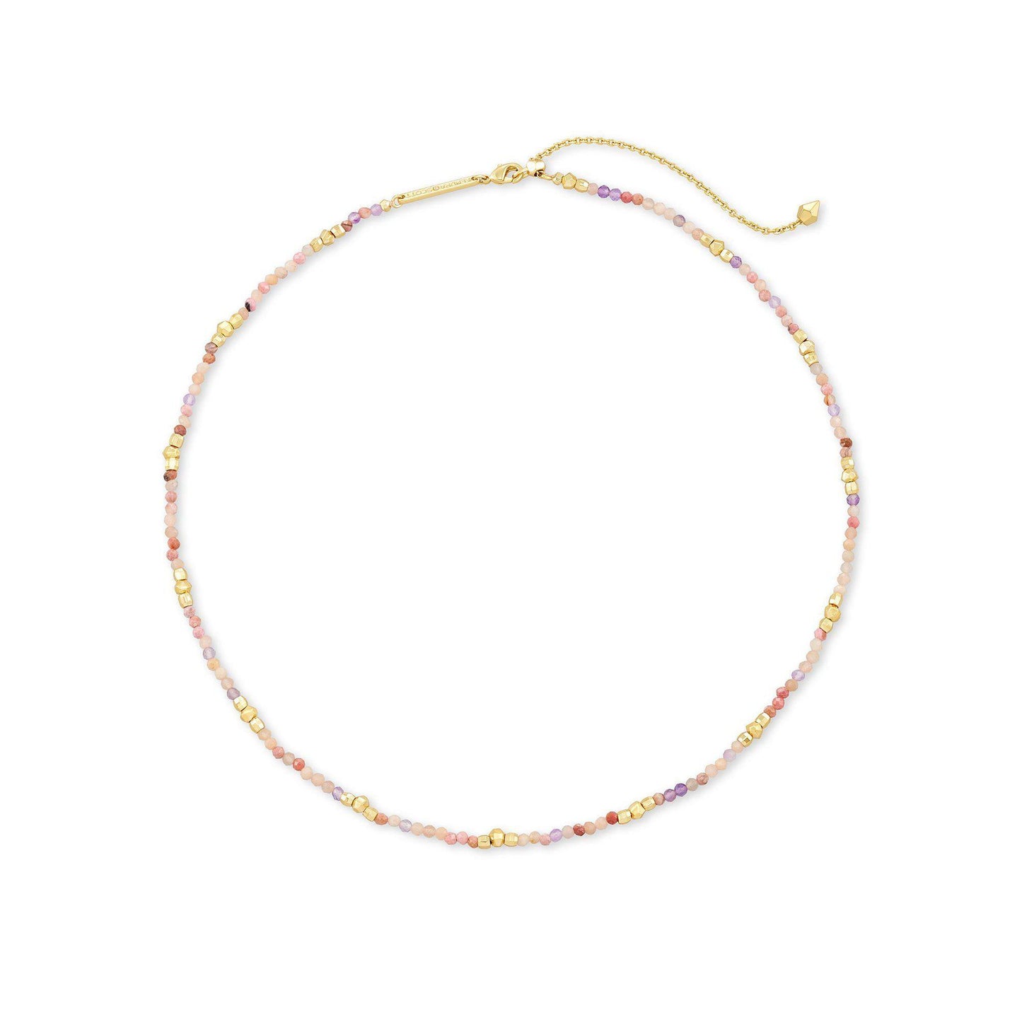 Scarlet Choker Necklace in Gold Pastel Mix