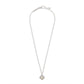 Fall 1 Mallory Pendant Necklace In Rhodium Gray Branded Agate