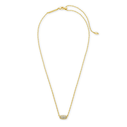 Grayson Crystal Pendant Necklace in Gold
