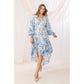 Blue Ivory Hi-Lo Midi Dress
