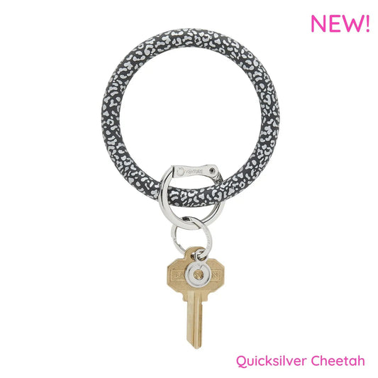 Quicksilver Cheetah Silicone Key Ring