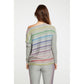 Rainbow Stripes Cozy Knit Top