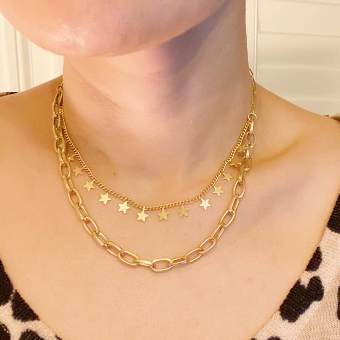 Double The Stars Layer Necklace
