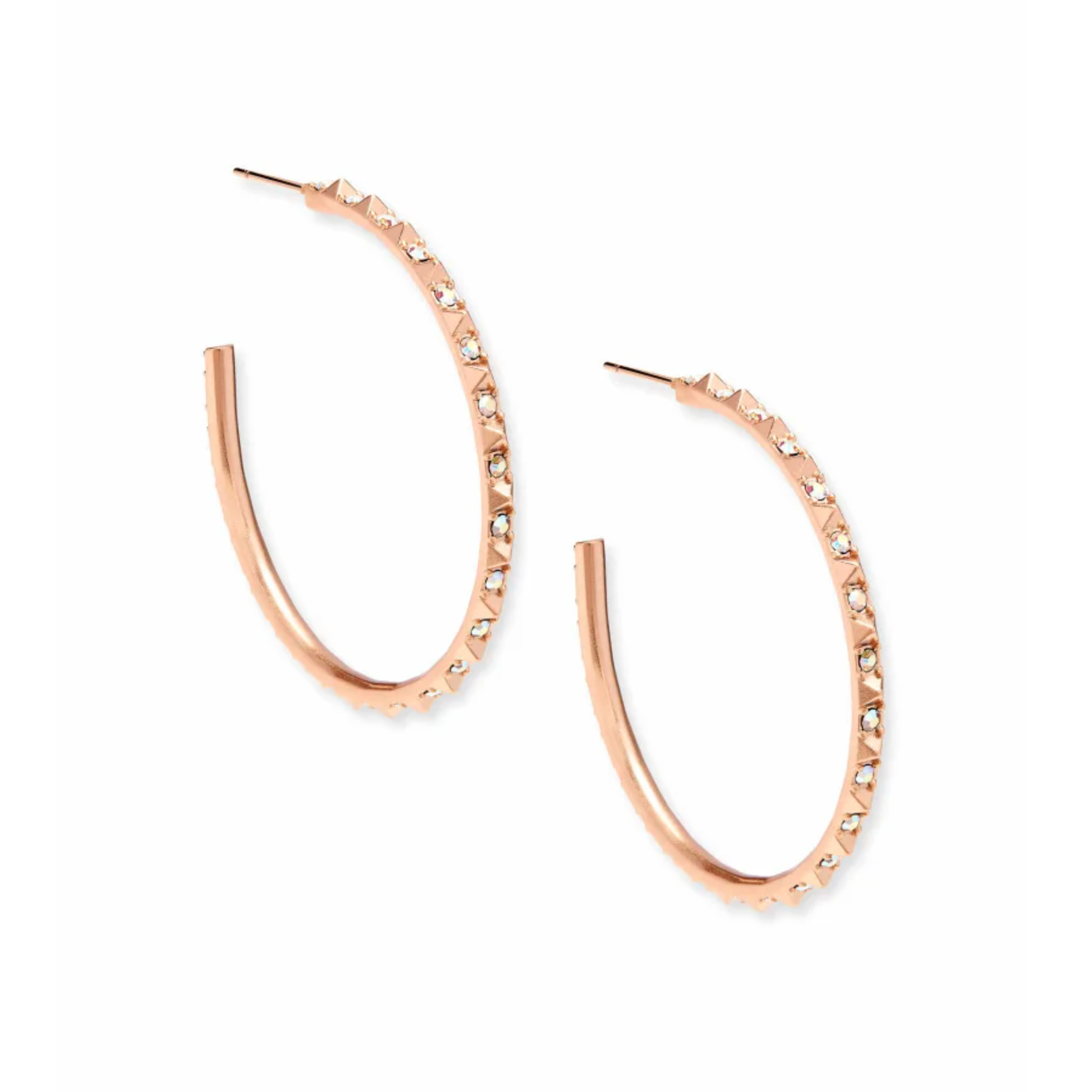 Veronica Hoop Earrings In Rose Gold