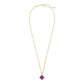 Fall 1 Mallory Pendant Necklace In Gold Plum Opal